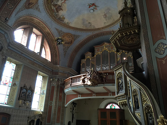Incredible frescoes at the local church