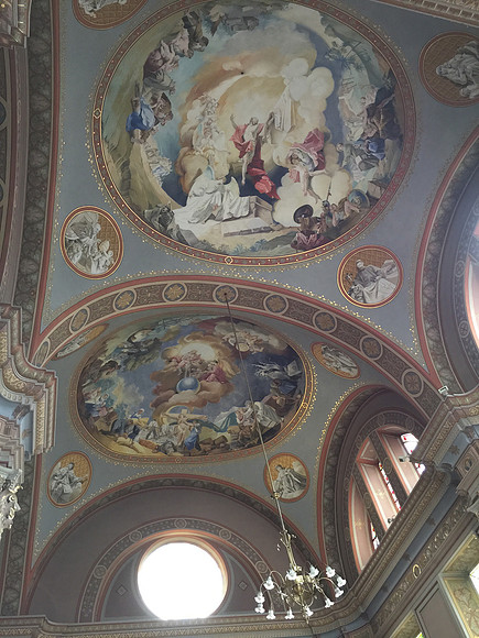 Incredible frescoes at the local church