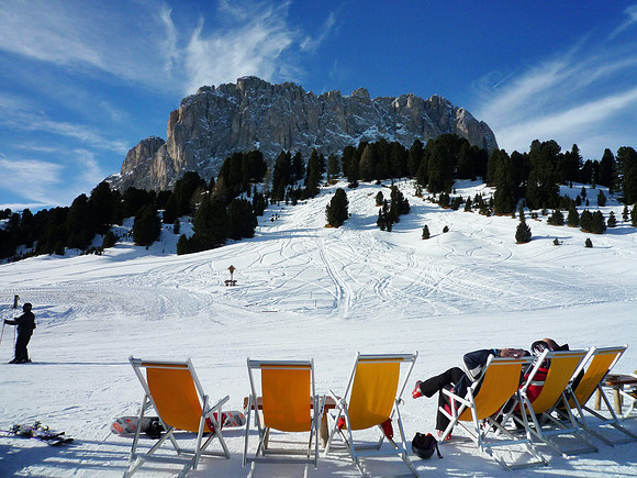 Skiing  plan de grabla