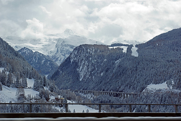 Road trip to Italy, Brenner Pass. We heard there was snowfall last night