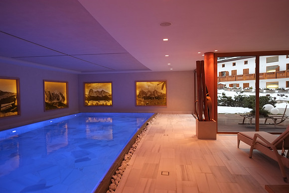 An afternoon at Nives Spa after a tough morning skiing