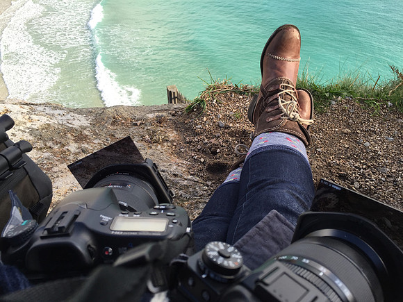 Christmas Day 2014 at Porthcurno Beach