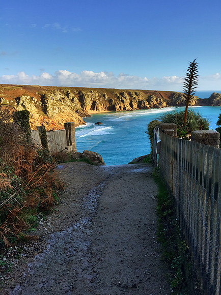 Christmas Day 2014 at Porthcurno Beach