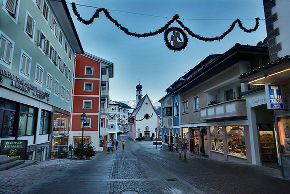 Ortisei looking lovely at Christmas