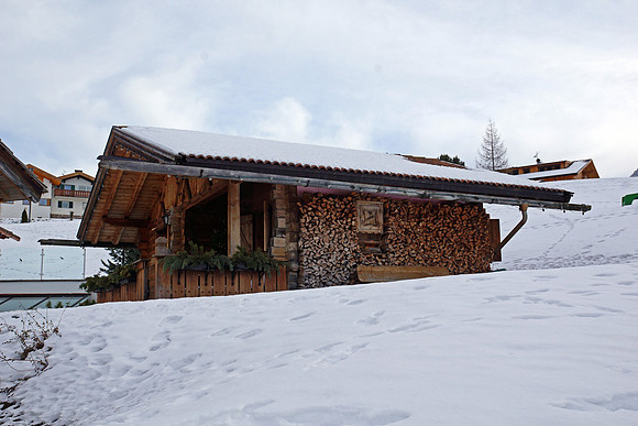 A walk down to Ortisei to see the world cup downhill ski race