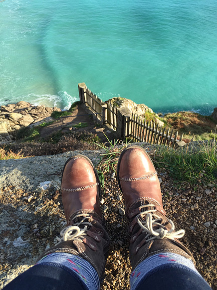 Christmas Day 2014 at Porthcurno Beach