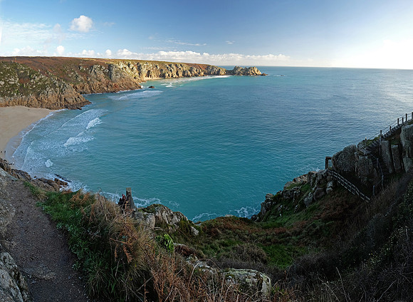 Christmas Day 2014 at Porthcurno Beach