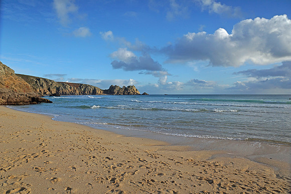 Christmas Day 2014 at Porthcurno Beach