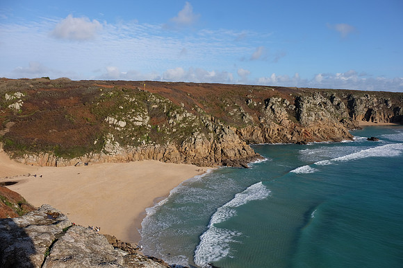 Christmas Day 2014 at Porthcurno Beach