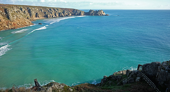 Christmas Day 2014 at Porthcurno Beach