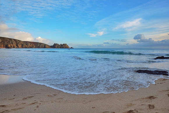 Christmas Day 2014 at Porthcurno Beach
