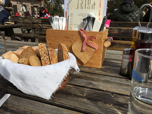 Lunch stop at Alpe di Suisi