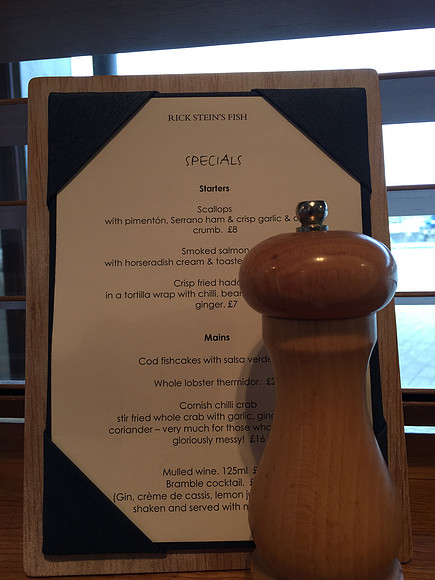 Lunch at Rick Stein's Falmouth