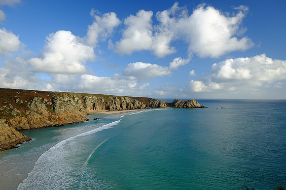 Christmas Day 2014 at Porthcurno Beach