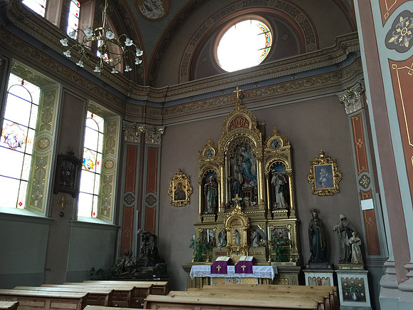 Incredible frescoes at the local church
