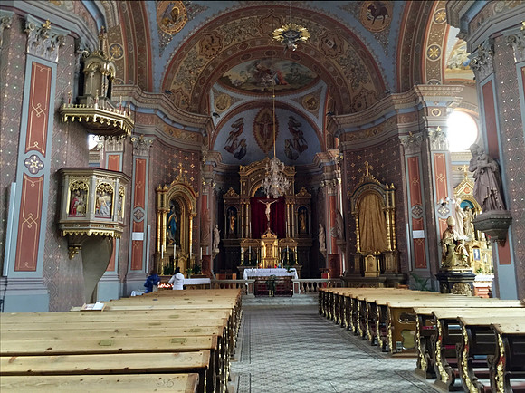 Incredible frescoes at the local church